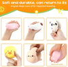 （IUSL）HyDren 5 Pcs Farm Animal Stress Balls Squeeze Ball Stress Relief Toy Bunny Dog Pig Duck Donkey Panda Cat Stress Balls Sensory Toys for Anxiety Relief Improve Focus Party Favors (Cute Style)