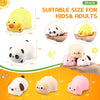 （IUSL）HyDren 5 Pcs Farm Animal Stress Balls Squeeze Ball Stress Relief Toy Bunny Dog Pig Duck Donkey Panda Cat Stress Balls Sensory Toys for Anxiety Relief Improve Focus Party Favors (Cute Style)