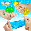 （IUSL）YoYa Toys Gleameez Glitter Stress Ball Fidget Toy Pack | Colorful Squish Balls Filled with Sparkling Foil Glitters | Excellent for Stress Relief, Focus, Relaxation & Gift Giving | 3 Pack