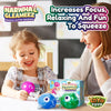 （IUSL）YoYa Toys Gleameez Narwhal Stress Ball Fidget Toy | Glittery Sparkling Squeeze Toy For Anxiety Relief, Stress, Anger Management, Occupational Therapy | Colorful Squishy Ball For Kids & Adults | 3 Pack