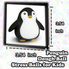 （IUSL）ZTATU Penguin Squishy Fidget Toys Stress Balls for Kids (1PCS) Squishy Dough Ball Sensory Fidget Toys, Sensory Squeeze Ball Party Favors for Kids Stress Relief Gifts Easter Basket Stuffers