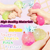 （IUSL）Pineapple Stress Balls for Kids and Adults Squishy Glitter Fruit Fidget Toys, (4pack) Sensory Stress Relief Toy Stretch Squeeze Ball, Stress Anxiety Relief Fidget Squishy Ball for ADHD Autism
