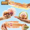 （IUSL）YoYa Toys Hedgehog Squisheez - Set of 4 Cute Stress Balls, Large Easter Stress Balls, Sensory Toys for Kids & Adults, Fun Party Gift Idea - with Purple, Pink, Green, & Yellow Hair