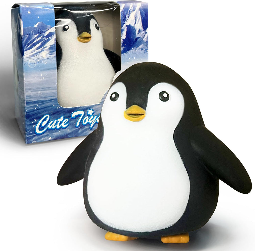（IUSL）ZTATU Penguin Squishy Fidget Toys Stress Balls for Kids (1PCS) Squishy Dough Ball Sensory Fidget Toys, Sensory Squeeze Ball Party Favors for Kids Stress Relief Gifts Easter Basket Stuffers