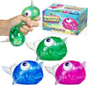 （IUSL）YoYa Toys Gleameez Narwhal Stress Ball Fidget Toy | Glittery Sparkling Squeeze Toy For Anxiety Relief, Stress, Anger Management, Occupational Therapy | Colorful Squishy Ball For Kids & Adults | 3 Pack